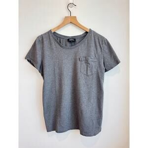 A.P.C. Gray Pocket T-Shirt Men’s Medium Slim Fit